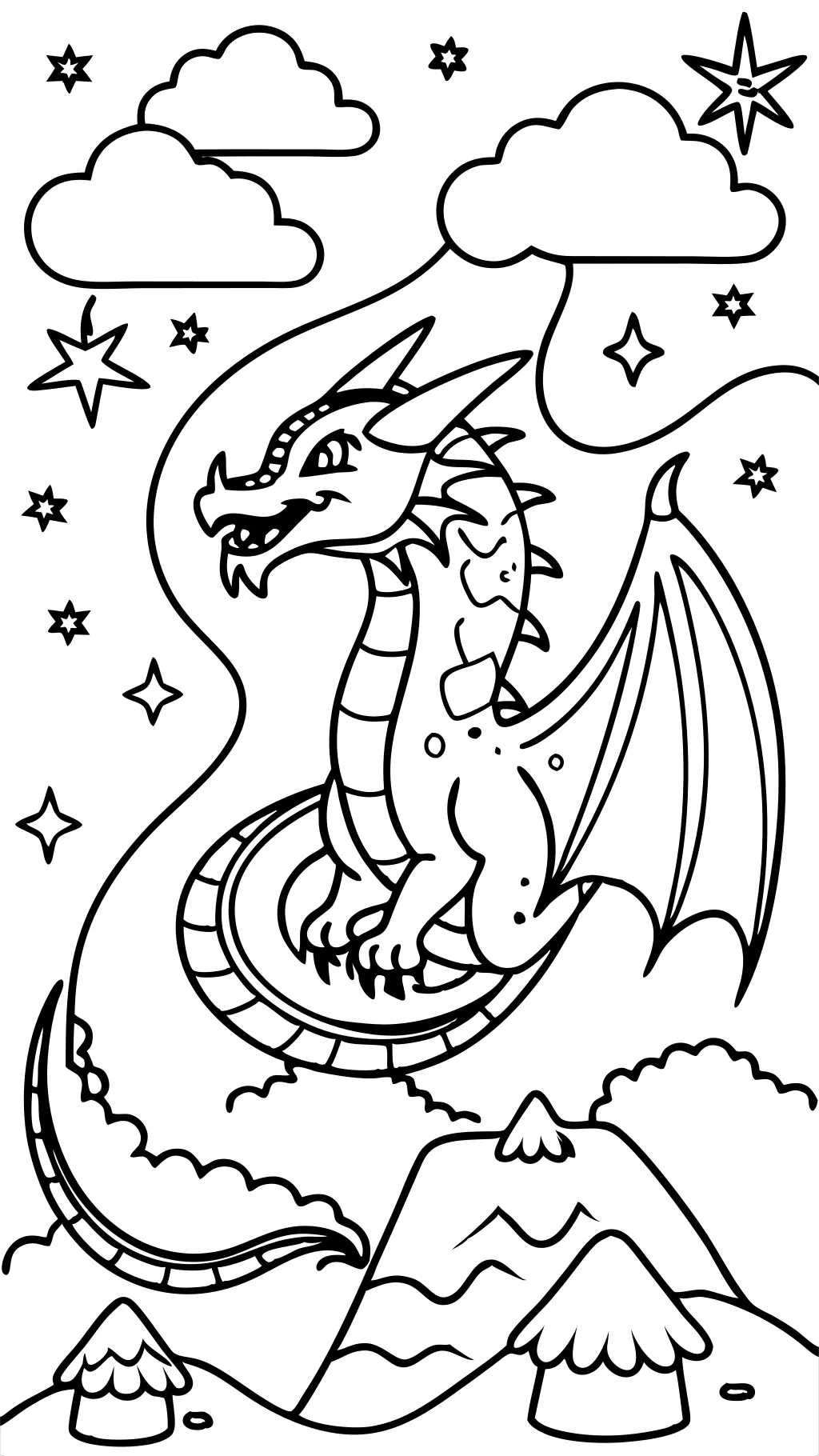 coloriages de dragon